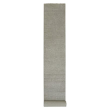 Load image into Gallery viewer, 2&#39;5&quot;x18&#39;6&quot; Scorpion Gray, Organic Undyed Wool, Tone on Tone, Modern Grass Design, Hand Knotted, XL Runner Oriental Rug FWR478338