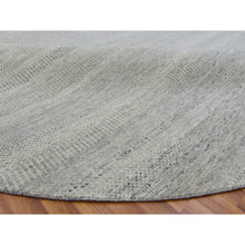 Load image into Gallery viewer, 11&#39;x11&#39; Rustic Gray, Modern Grass Organic Undyed Wool Design, Round Hand Knotted, Tone on Tone, Round Oriental Rug FWR478524