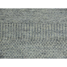 Load image into Gallery viewer, 11&#39;x11&#39; Rustic Gray, Modern Grass Organic Undyed Wool Design, Round Hand Knotted, Tone on Tone, Round Oriental Rug FWR478524