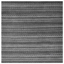 Load image into Gallery viewer, 12&#39;x12&#39; Peppercorn Gray, Hand Knotted, Tone On Tone, Kohinoor Herat Small Geometric Repetitive Design, Extra Soft Wool, Square Oriental Rug FWR478632