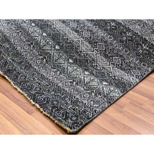 Load image into Gallery viewer, 12&#39;x12&#39; Peppercorn Gray, Hand Knotted, Tone On Tone, Kohinoor Herat Small Geometric Repetitive Design, Extra Soft Wool, Square Oriental Rug FWR478632