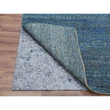 Load image into Gallery viewer, 4&#39;1&quot;x6&#39; Castleton Green, Kohinoor Herat, 100% Wool, Diamond Shape Repetitive Design, Borderless Hand Knotted, Tone on Tone, Oriental Rug FWR478842