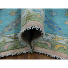 Load image into Gallery viewer, 12&#39;x11&#39;10&quot; Champagne Pink, 100% Wool, Oushak Weave and Design, Hand Knotted, Vegetable Dyes, Square, Oriental Rug FWR479454