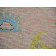 Load image into Gallery viewer, 12&#39;x11&#39;10&quot; Champagne Pink, 100% Wool, Oushak Weave and Design, Hand Knotted, Vegetable Dyes, Square, Oriental Rug FWR479454