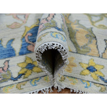 Load image into Gallery viewer, 8&#39;10&quot;x11&#39;9&quot; Alabaster White, Hand Knotted, Bijar Garus Design with Pastel Colors, 100% Wool, Oriental Rug FWR479574