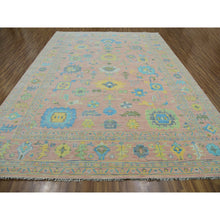 Load image into Gallery viewer, 10&#39;3&quot;x14&#39; Coral Pink, Oushak Weave and Design, Hand Knotted, Pure Wool, Thick and Plush, Oriental Rug FWR479676