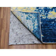 Load image into Gallery viewer, 10&#39;3&quot;x13&#39;9&quot; Chiffon Ivory, Colorful Modern Abstract Design, 100% Wool, Hand Knotted, Lush Pile, Oriental Rug FWR479754