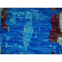 Load image into Gallery viewer, 9&#39;10&quot;x13&#39;8&quot; Misty Gray, Colorful Modern Abstract Design, 100% Wool, Hand Knotted, Soft to the Touch, Oriental Rug FWR479766