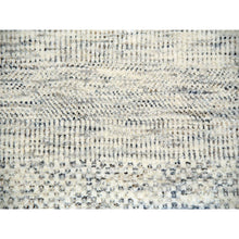 Load image into Gallery viewer, 12&#39;x15&#39; Dove White, Hand Knotted 100% Wool, Tone on Tone, Modern Grass Design, Organic Sustainable Textile, Oversized Oriental Rug FWR479838