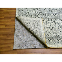 Load image into Gallery viewer, 14&#39;1&quot;x17&#39;9&quot; Chantilly Lace White, Tone on Tone Design, Hand Knotted Mamluk Dynasty Luxurious Wool, Oversized Undyed Oriental Rug FWR479892