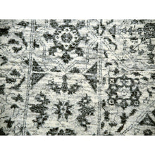 Load image into Gallery viewer, 14&#39;1&quot;x17&#39;9&quot; Chantilly Lace White, Tone on Tone Design, Hand Knotted Mamluk Dynasty Luxurious Wool, Oversized Undyed Oriental Rug FWR479892