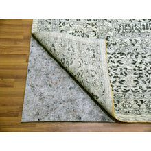 Load image into Gallery viewer, 12&#39;1&quot;x15&#39;4&quot; Heron White, Mamluk Dynasty Design, Hand Knotted Undyed 100% Wool, Tone on Tone, Oversized Oriental Rug FWR479898