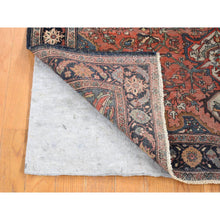 Load image into Gallery viewer, 4&#39;1&quot;x6&#39;4&quot; Brick Red, Antique Persian Fereghan Sarouk Hand Knotted Pure Wool, Even Wear, Good Condition, Oriental Rug FWR483612