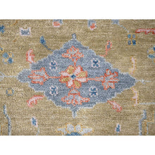 Load image into Gallery viewer, 12&#39;x14&#39;10&quot; Moss Green with Glaucous Blue, Oushak Design, Supple Collection, Plush and Lush Soft Pile, Organic Wool, Hand Knotted, Oversized Oriental Rug FWR507612