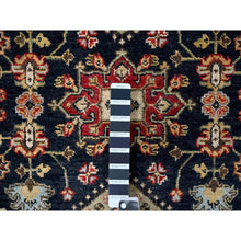 Load image into Gallery viewer, 3&#39;x5&#39; Denim Black, Karajeh Design with All Over Pattern, Vegetable Dyes, Soft Pile, Natural Wool, Hand Knotted, Oriental Rug FWR508266