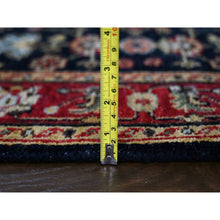 Load image into Gallery viewer, 3&#39;x5&#39; Denim Black, Karajeh Design with All Over Pattern, Vegetable Dyes, Soft Pile, Natural Wool, Hand Knotted, Oriental Rug FWR508266