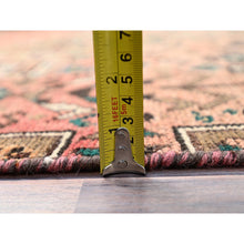 Load image into Gallery viewer, 4&#39;x6&#39;1&quot; Acorn Brown, Old Persian Shiraz with Small Animal Figurines and Distinct Abrash, Evenly Worn Pure Wool, Sides and Ends Secured, Professionally Cleaned, Distressed Look, Sheared Low, Oriental Rug FWR516402