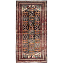 Load image into Gallery viewer, 3&#39;3&quot;x6&#39;6&quot; Brown Stone, Old Persian Baluch With Distinct Abrash, Cropped Thin, Evenly Worn Pure Wool Hand Knotted, Sheared Low Distressed Look, Excellent Condition, Clean with Sides and Ends Professionally Secured, Oriental Rug FWR516426