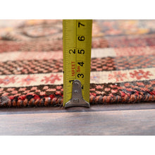 Load image into Gallery viewer, 3&#39;3&quot;x6&#39;6&quot; Brown Stone, Old Persian Baluch With Distinct Abrash, Cropped Thin, Evenly Worn Pure Wool Hand Knotted, Sheared Low Distressed Look, Excellent Condition, Clean with Sides and Ends Professionally Secured, Oriental Rug FWR516426