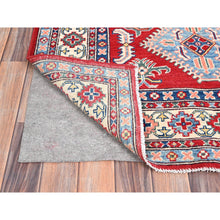 Load image into Gallery viewer, 3&#39;10&quot;x5&#39;8&quot; Show Stopper Red, All Wool, Densely Woven, Natural Dyes, Kazak Tribal Design, Hand Knotted Oriental Rug FWR517776