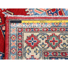 Load image into Gallery viewer, 3&#39;10&quot;x5&#39;8&quot; Show Stopper Red, All Wool, Densely Woven, Natural Dyes, Kazak Tribal Design, Hand Knotted Oriental Rug FWR517776