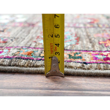 Load image into Gallery viewer, 4&#39;1&quot;x6&#39; Fallen Rock Gray, Colorful Natural Dyes, Hand Knotted Densely Woven, Sultani Pomegranate Design , Oriental Extra Soft Wool Rug FWR518148