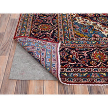 Load image into Gallery viewer, 9&#39;8&quot;x12&#39;10&quot; Pepper Red,Old Persian Kashan With Central Medallion, Hand Knotted Extra Soft Wool, Sides and Ends Professionally Cleaned, Mint Condition, Full Pile and Soft, Oriental Rug FWR518562