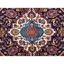 Load image into Gallery viewer, 9&#39;8&quot;x12&#39;10&quot; Pepper Red,Old Persian Kashan With Central Medallion, Hand Knotted Extra Soft Wool, Sides and Ends Professionally Cleaned, Mint Condition, Full Pile and Soft, Oriental Rug FWR518562