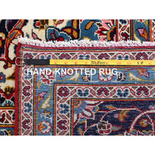 Load image into Gallery viewer, 9&#39;8&quot;x12&#39;10&quot; Pepper Red,Old Persian Kashan With Central Medallion, Hand Knotted Extra Soft Wool, Sides and Ends Professionally Cleaned, Mint Condition, Full Pile and Soft, Oriental Rug FWR518562