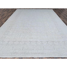 Load image into Gallery viewer, 10&#39;x13&#39;10&quot; Jazz White, Hand Knotted, Natural Dyes, Luxurious Wool, White Wash Peshawar, Khotan Inspired Pomegranate Design, Oriental Rug FWR519090