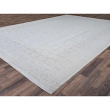 Load image into Gallery viewer, 10&#39;x13&#39;10&quot; Jazz White, Hand Knotted, Natural Dyes, Luxurious Wool, White Wash Peshawar, Khotan Inspired Pomegranate Design, Oriental Rug FWR519090