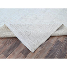 Load image into Gallery viewer, 10&#39;x13&#39;10&quot; Jazz White, Hand Knotted, Natural Dyes, Luxurious Wool, White Wash Peshawar, Khotan Inspired Pomegranate Design, Oriental Rug FWR519090