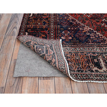 Load image into Gallery viewer, 6&#39;9&quot;x10&#39;0&quot; Bossa Nova Red, Hand Knotted, Vintage Soft Wool, Vegetable Dyes, Persian Joshagan Oriental Rug FWR519732