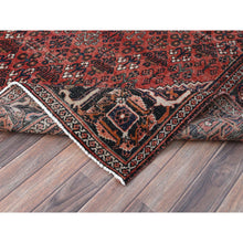 Load image into Gallery viewer, 6&#39;9&quot;x10&#39;0&quot; Bossa Nova Red, Hand Knotted, Vintage Soft Wool, Vegetable Dyes, Persian Joshagan Oriental Rug FWR519732