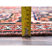 Load image into Gallery viewer, 6&#39;9&quot;x10&#39;0&quot; Bossa Nova Red, Hand Knotted, Vintage Soft Wool, Vegetable Dyes, Persian Joshagan Oriental Rug FWR519732