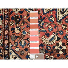 Load image into Gallery viewer, 5&#39;3&quot;x8&#39;6&quot; Dusted Clay Red With Large Medallion Design, All Natural Wool, Densely Woven, Vegetable Dyes, Hand Knotted, Vintage Persian Bakhtiar Oriental Rug FWR519744