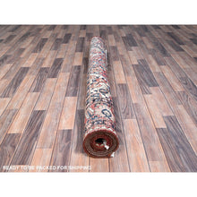 Load image into Gallery viewer, 5&#39;3&quot;x8&#39;6&quot; Dusted Clay Red With Large Medallion Design, All Natural Wool, Densely Woven, Vegetable Dyes, Hand Knotted, Vintage Persian Bakhtiar Oriental Rug FWR519744