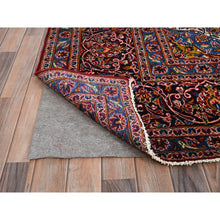 Load image into Gallery viewer, 9&#39;10&quot;x13&#39;2&quot; Terra Cotta Red, Vintage Full Pile Persian Kashan, Hand Knotted Natural Dyes, Denser Weave, Rural Heritage, Soft Wool Oriental Rug FWR520218