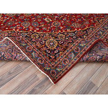 Load image into Gallery viewer, 9&#39;10&quot;x13&#39;2&quot; Terra Cotta Red, Vintage Full Pile Persian Kashan, Hand Knotted Natural Dyes, Denser Weave, Rural Heritage, Soft Wool Oriental Rug FWR520218