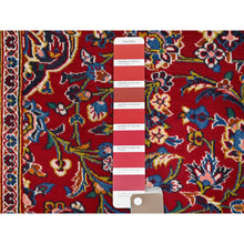 Load image into Gallery viewer, 9&#39;10&quot;x13&#39;2&quot; Terra Cotta Red, Vintage Full Pile Persian Kashan, Hand Knotted Natural Dyes, Denser Weave, Rural Heritage, Soft Wool Oriental Rug FWR520218