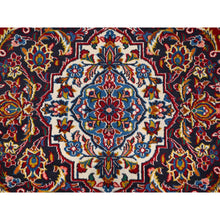 Load image into Gallery viewer, 9&#39;10&quot;x13&#39;2&quot; Terra Cotta Red, Vintage Full Pile Persian Kashan, Hand Knotted Natural Dyes, Denser Weave, Rural Heritage, Soft Wool Oriental Rug FWR520218