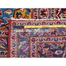 Load image into Gallery viewer, 9&#39;10&quot;x13&#39;2&quot; Terra Cotta Red, Vintage Full Pile Persian Kashan, Hand Knotted Natural Dyes, Denser Weave, Rural Heritage, Soft Wool Oriental Rug FWR520218