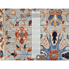 Load image into Gallery viewer, 2&#39;7&quot;x10&#39; Tint Green With Pacer White, Mamluk All Over Design, Vibrant Pure Wool Natural Dyes, Hand Knotted, Runner, Tone On Tone, Oriental Rug FWR520500