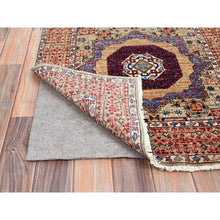 Load image into Gallery viewer, 2&#39;7&quot;x15&#39;10&quot; Sesame Brown, Soft and Velvety Wool, 200 KPSI, Vegetable Dyes, 14th Century Hand Knotted Mamluk Dynasty Pattern, Oriental XL Runner Rug FWR520536