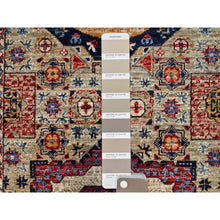 Load image into Gallery viewer, 2&#39;7&quot;x15&#39;10&quot; Sesame Brown, Soft and Velvety Wool, 200 KPSI, Vegetable Dyes, 14th Century Hand Knotted Mamluk Dynasty Pattern, Oriental XL Runner Rug FWR520536