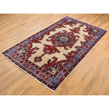 Load image into Gallery viewer, 5&#39;3&quot;x9&#39;10&quot; Barn Red, Vintage North West Persian, Open Field Geometric Design, Pure Wool, Hand Knotted, Clean with No Wear, Oriental Rug FWR525438