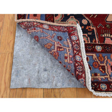 Load image into Gallery viewer, 5&#39;3&quot;x9&#39;10&quot; Barn Red, Vintage North West Persian, Open Field Geometric Design, Pure Wool, Hand Knotted, Clean with No Wear, Oriental Rug FWR525438