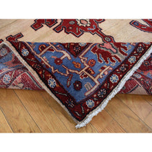 Load image into Gallery viewer, 5&#39;3&quot;x9&#39;10&quot; Barn Red, Vintage North West Persian, Open Field Geometric Design, Pure Wool, Hand Knotted, Clean with No Wear, Oriental Rug FWR525438