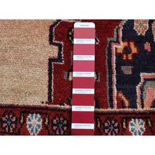 Load image into Gallery viewer, 5&#39;3&quot;x9&#39;10&quot; Barn Red, Vintage North West Persian, Open Field Geometric Design, Pure Wool, Hand Knotted, Clean with No Wear, Oriental Rug FWR525438