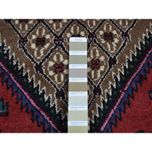 Load image into Gallery viewer, 4&#39;1&quot;x6&#39;9&quot; Taupe Gray, New Persian Serab, Flower Medallion Design, Hand Knotted, 100% Wool, Oriental Rug FWR525444